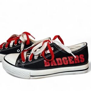 E-Lov University of Madison Badgers/Wisconsin Converse-esque shoes